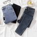 High Waisted Cropped Skinny Jeans for Women Slimming Versatile Stretchy Pencil Jeans Trendy Spring Autumn 2021 Style_mkmklike.com