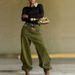 High-Waisted Slimming Wide Leg Trousers Women's Faux Denim Jeans Layered Washed Two-Piece European American Style_mkmklike.com