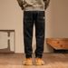 Factory Direct Sales Large Size Men's Clothing Autumn And Winter Badge Jeans Men's Non-fading Straight Jeans Trendy European And American Men's Pants_mkmklike.com