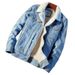 Northfold 2022 Winter Fleece-Lined Thickened Denim For Men Korean Loose Jacket Trendy Brand Japanese Style Top Men's Clothing_mkmklike.com