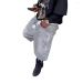 Men's Jeans Men Wide Leg Calf Length Trousers Vintage Mid Waist Washed Diamonds Distressed Pockets Denims Streetwear_mkmklike.com
