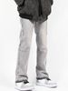 Men's Loose Fit Straight Leg Jeans Light Gray Retro Trousers High Street Style Trendy Design For Spring And Autumn_mkmklike.com