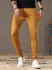 Men's Clothing Men's Straight Leg Washed Khaki Brown Jeans - Classic Casual Denim Pants With Mid Rise & Zip Fly For Everyday Wear_mkmklike.com