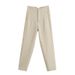 Women's Street Streetwear Solid Color Ankle-length Zipper Patchwork Casual Pants_mkmklike.com