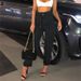 Women's Clothing Drawstring Elastic Waist Ripped Denim Trousers Casual Pants For Women_mkmklike.com