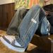 Men's Clothing Men's Striped Relaxed Fit Jeans – Vintage Washed Wide Leg Denim Pants With Distressed Details, Comfort Stretch, Black/Blue_mkmklike.com