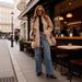 Women's Clothing Retro High-Waisted Slimming Wide Leg Jeans Washed Denim Trousers With Center Seam Detail For Spring/Summer_mkmklike.com