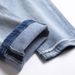 Men's Slim-Fit Embroidered Jeans – Stretch Denim Pants With Patchwork & Distressed Wash (28-42) Flex Memory_mkmklike.com