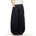 American High Street Scimitar Jeans Men's Button Front Loose Wide-Leg Vibe Trendy Brand Silhouette Scythe Pants_mkmklike.com