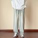 LKTM Men's Yellow Mud Dyed Washed Jeans Midweight Elastic Waist Loose Straight Leg High Street Archer0603 Trendy Brand Pants_mkmklike.com
