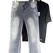 Men's Clothing Hot Selling Ink Splatter Ripped Flared Jeans, High Street Distressed Washed Long Pants, Straight Leg._mkmklike.com