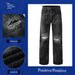 Men's Rhinestone Jeans Straight Loose Fit Casual Denim Pants With Flashy Studs For Daily Wear Relaxed Straight Fit_mkmklike.com