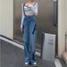 Women's Clothing Summer New Style Street All Match Loose Straight Wide Leg High Waist Slim Long Pants Trendy_mkmklike.com