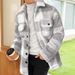 2025 Autumn Winter Foreign Trade Cross-Border European And American Men's Clothing Color Block Plaid Fleece Mid-Length_mkmklike.com