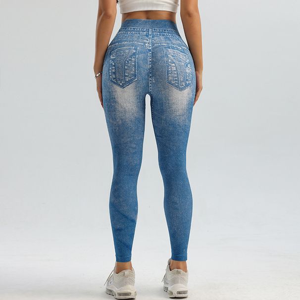 Women's Clothing Tight-waisted leggings Plus size stretch hip lift nine-minute pants_mkmklike.com