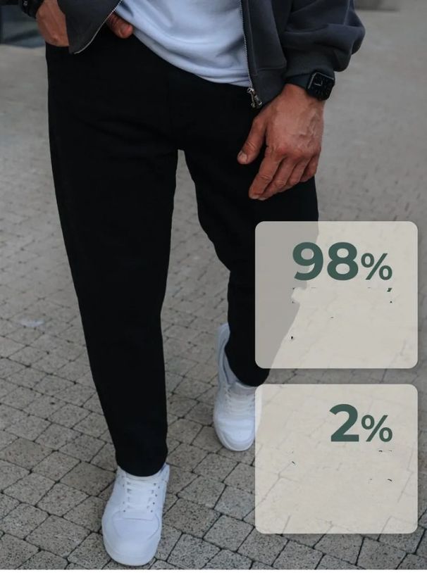 Men's Black Stretch Jeans Mid Waist Straight Pants Long Trousers Softener Fabric Machine Washable_mkmklike.com