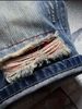 Men's Distressed Denim Shorts – Streetwear Washed Blue Destroyed Cutoff 5-Inch Inseam (S-XXL) – Vintage-Inspired Relaxed Fit_mkmklike.com