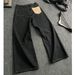 Maomao Gangshan High End Feel Straight Leg Loose Fit Curved Cut Raw Denim Jeans For Men Trendy And Cool Baggy Style_mkmklike.com