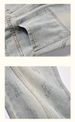 Men's Washed Tapered Jeans – Raw Hem & Patchwork Design (Streetwear, Vintage Wash, Straight Fit, S-3XL)_mkmklike.com