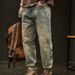 Men's Ripped Jeans Trendy Brand Loose Straight Leg High Street Retro Casual Niche Style Spring Collection_mkmklike.com