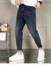 Jeans Men's Trendy Brand Spring And Autumn Slim-fit Pants Retro Washed Versatile Elastic Casual Pants_mkmklike.com