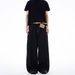 Men's Clothing Summer Style American Style Men's Summer Loose Fit Embroidered Print Jeans - Stylish Straight Leg Cotton Pants For Casual Streetwear_mkmklike.com