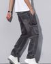 Men's Retro Cargo Jeans – Loose-Fit Streetwear Denim Pants With Multi-Pockets (S-3XL, Blue/Black)_mkmklike.com