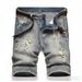 Men's Ripped Denim Shorts Mid-Length Casual Jeans For Men_mkmklike.com