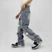 Unisex Vintage Star-Print Straight Leg Jeans High Waist Retro Denim 90s Hip-Hop Streetwear Pants for Men And Women Urban Edge_mkmklike.com