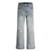 Street American Vintage Distressed Jeans For Men Loose Fit Vibe Style Flared Faded Washed Casual Long Pants_mkmklike.com