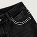 Black Washed Flared Jeans for Women Rhinestone Embroidered Pockets Customizable Direct Factory Stock_mkmklike.com