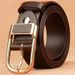 HOT Genuine Leather For Men's High Quality Buckle Jeans Cowskin Casual Belts Business Cowboy Waistband Male Fashion Designer_mkmklike.com