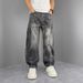 Light Blue Spring Summer Jeans for Boys Handsome Trendy Harem Pants Loose Casual Carrot Style Versatile Washed Denim_mkmklike.com