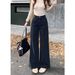 Cross-border Hot Girl Black Jeans For Women, Spring Autumn 2025, New European And American Style, Loose, Slimming,_mkmklike.com