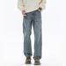 Cleanfit New Jeans Men's Harlan Loose Straight American Retro Wash Double Craft Large Size Youth Mi Kezhi Clothes Decoration Shili Coco K11 Denim_mkmklike.com