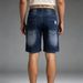 Men's Stretch Denim Shorts – Elastic Waist 5-Pocket Cargo Shorts | Comfort Fit For Summer & Streetwear_mkmklike.com