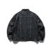 Men's Clothing Retro Stand Collar Washed Denim Single Breasted Casual Jacket_mkmklike.com
