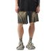 Men's High Street Loose Fitting Casual Denim Shorts Retro Washed And Distressed Lace Up Details Vibe Style_mkmklike.com