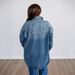 "Women's Oversized Denim Jacket – Retro Polo Collar Streetwear Coat (S-2XL, Dark Blue)"_mkmklike.com