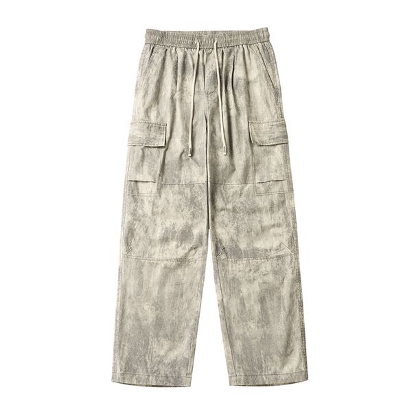 Men's Camouflage Cargo Pants – Streetwear Straight-Leg Trousers (Green/Gray-White/Camo, S-3XL) – Cotton Utility Pants With Multi-Pockets_mkmklike.com