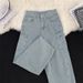 Men's Clothing Jeans For Men And Women High Street Loose Mopping Wide Leg Trousers_mkmklike.com