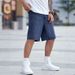 Men's Clothing New Lightweight High-Waisted Slimming Men's Jeans Simple Stylish Loose Straight Leg Five Point Pants Summer Collection_mkmklike.com