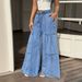 Versatile Elastic Women's Jeans Long Pants 66500# Casual Outfit For All Seasons_mkmklike.com