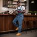 HME Men's High Street Trend Jeans Overalls Pocket Jumpsuit European American Style Cross Border TEMU SHEIN_mkmklike.com