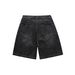 Men's Clothing Retro Street Washed Embroidery Hole Patch Loose High Street Denim Shorts Men_mkmklike.com