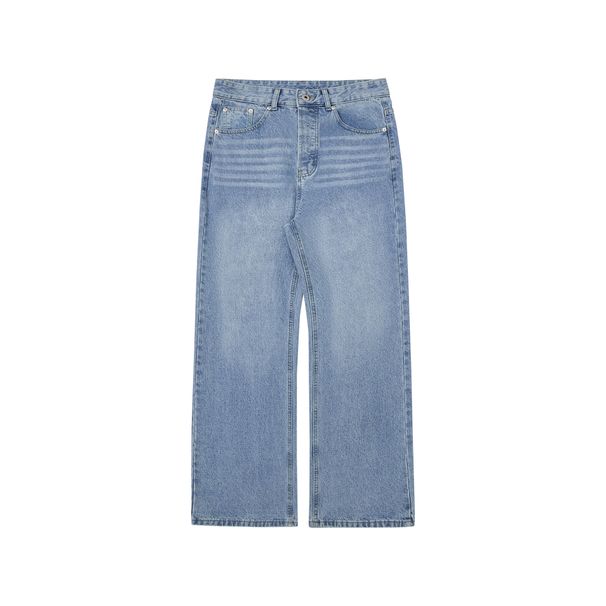 Men's Clothing Steve Washed Distressed Ice Blue BAGGY Jeans_mkmklike.com