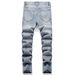 Vintage Relaxed Fit Men's Jeans | High Street Fashion Straight Leg Denim Pants | Cotton Comfort Stretch | Distressed Wash For Urban Style_mkmklike.com