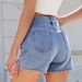 K New Design Sense Beaded Slimming Denim Shorts For Women_mkmklike.com