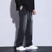 Men's Clothing Jeans Black Pants Loose Casual Straight Pants Trousers_mkmklike.com