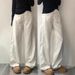 Retro American Brown Curved Jeans plus Size Women Straight Leg Slimming Wide Leg Pants for Pear Shaped Figures Autumn Style_mkmklike.com